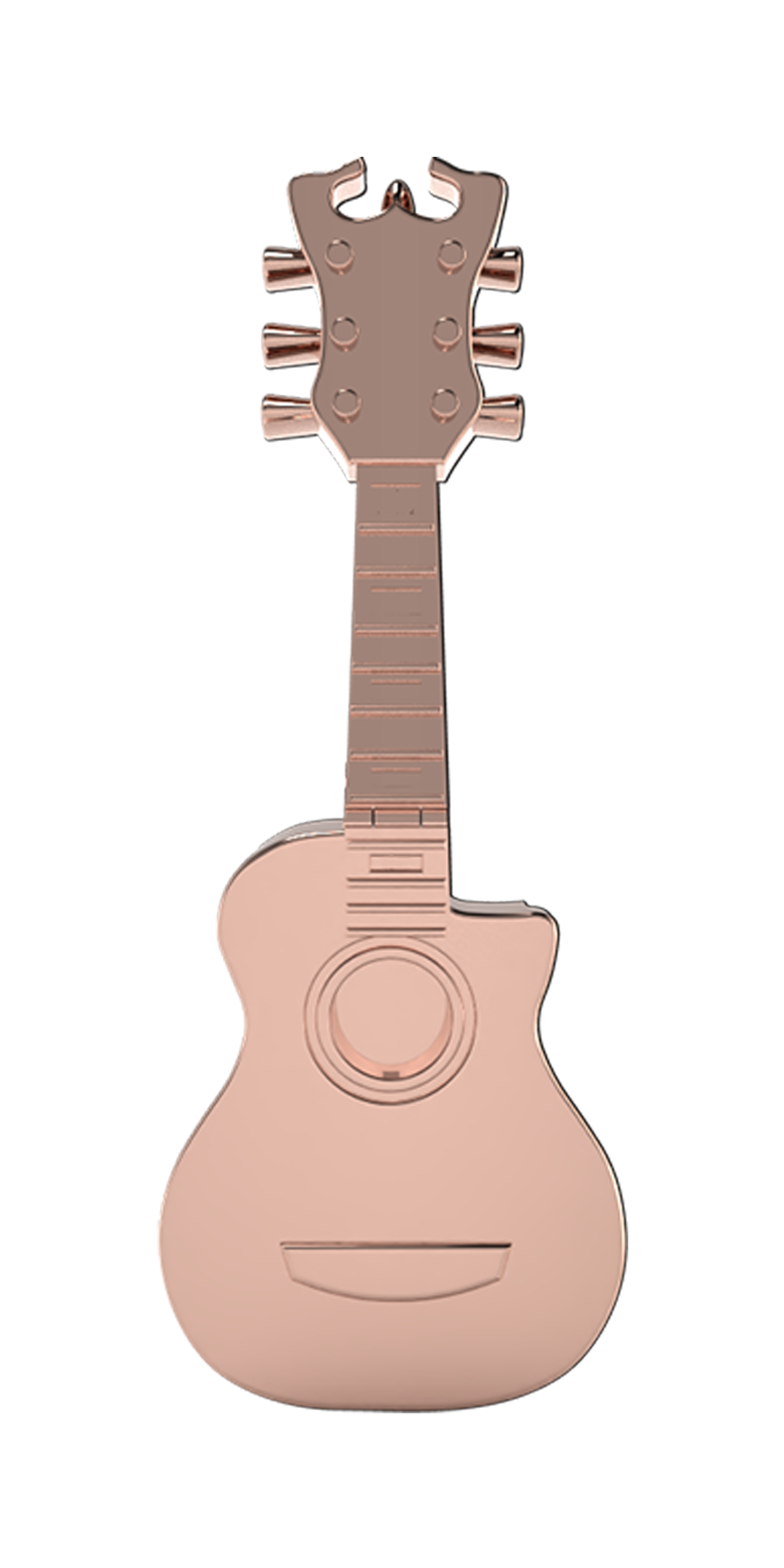 Guitar Slider Charm 18K Rose Gold