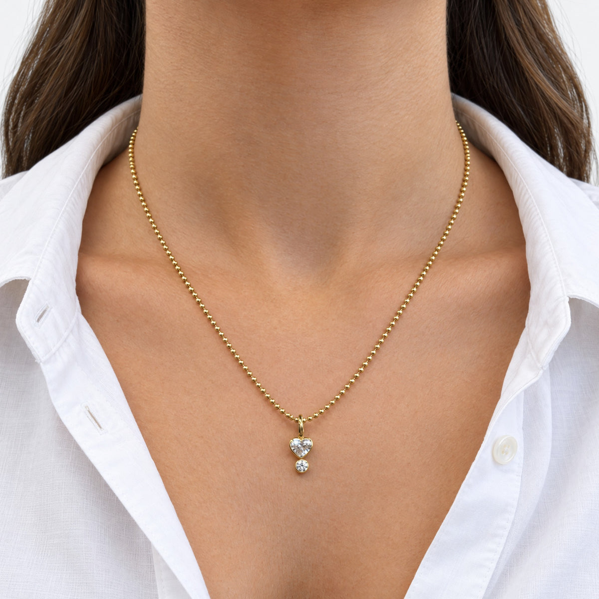 Coco Lab Diamond Heart Charm