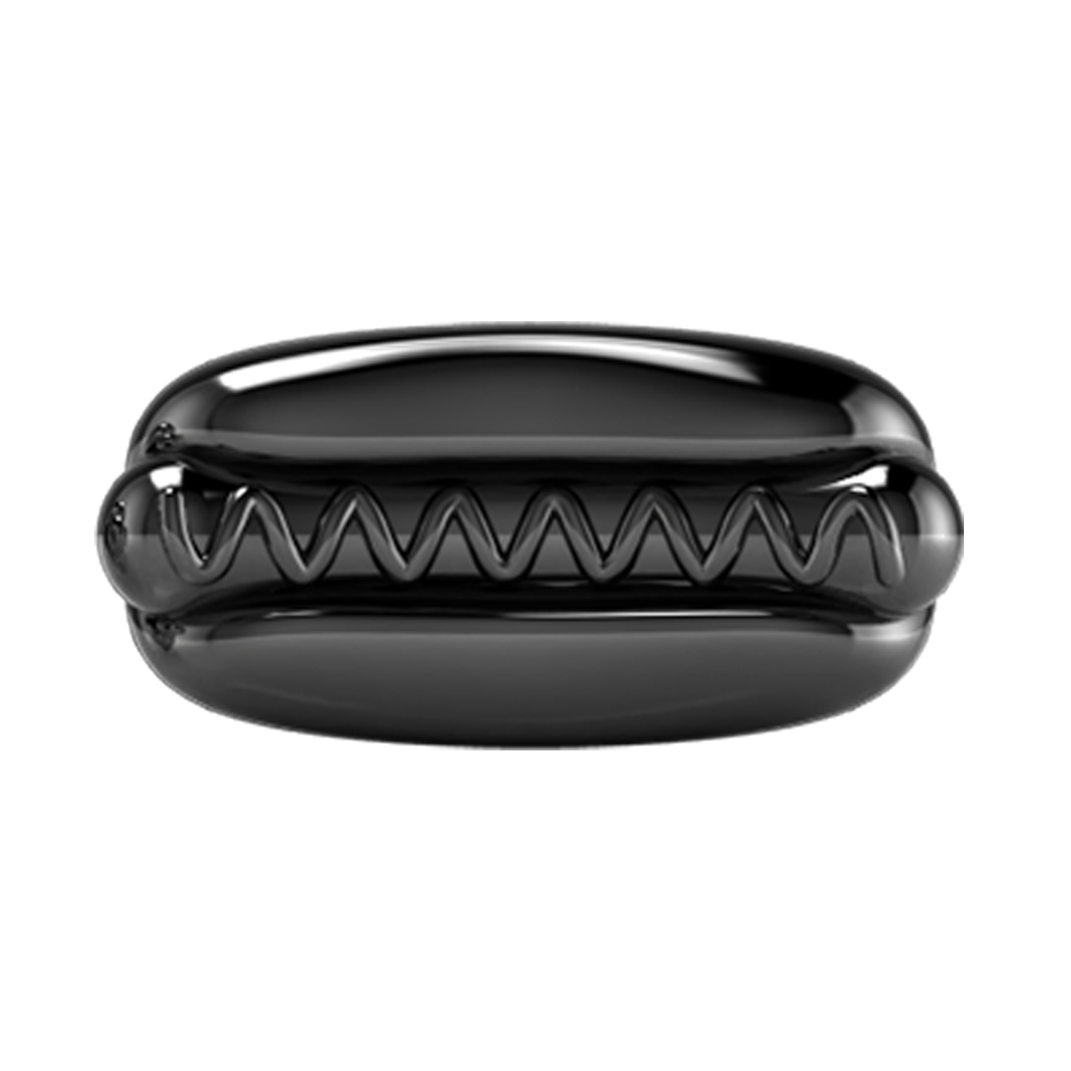 Hotdog Slider Charm Black Rhodium