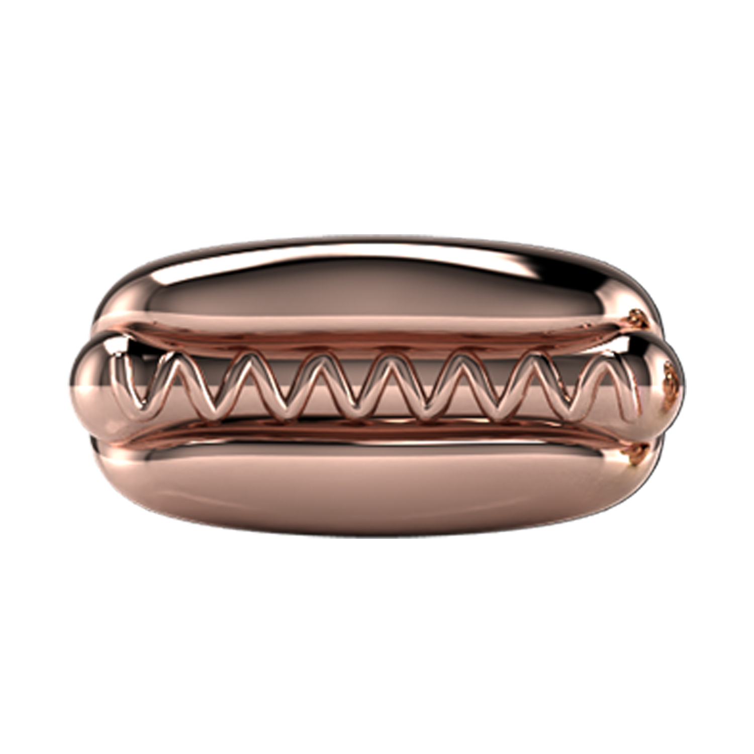 Hotdog Slider Charm 14K Rose Gold