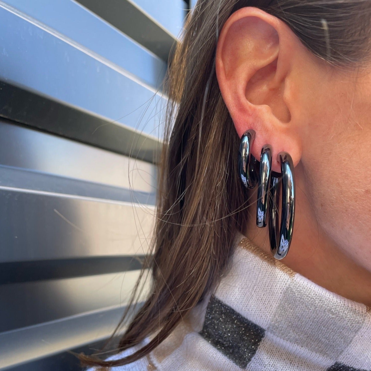 The Gunmetal Tube Electric Hoops®