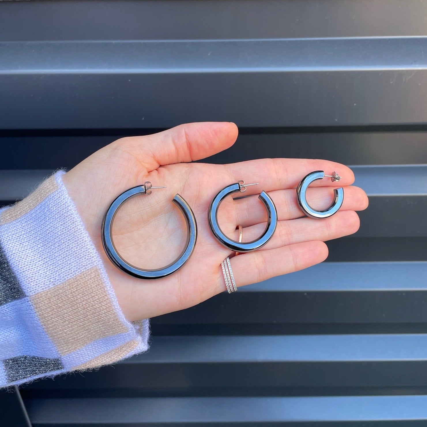 The Gunmetal Tube Electric Hoops®