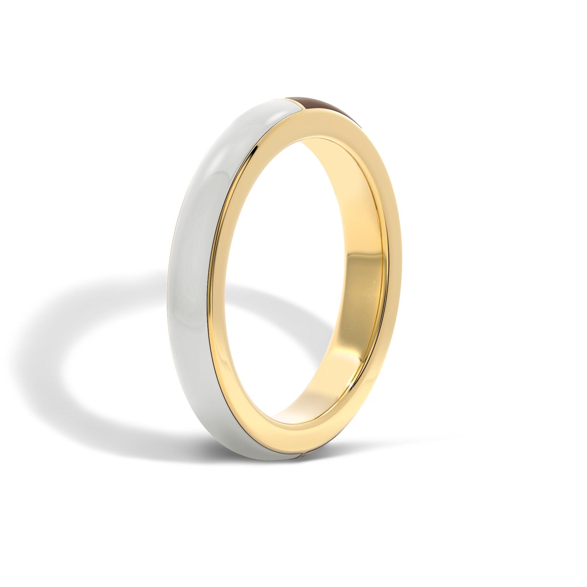 The Chocolate & Vanilla Enamel Ring