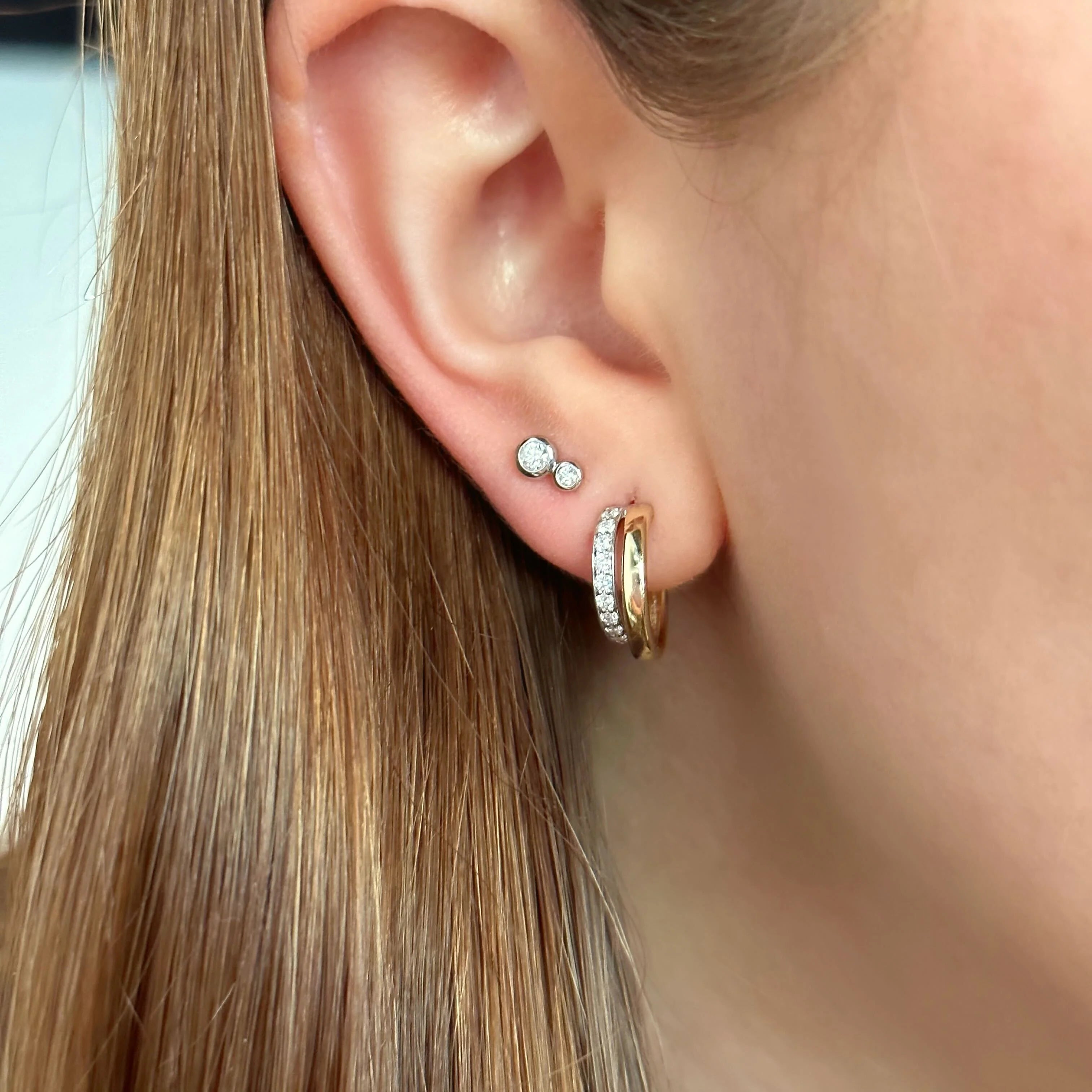 Double Bezel Studs