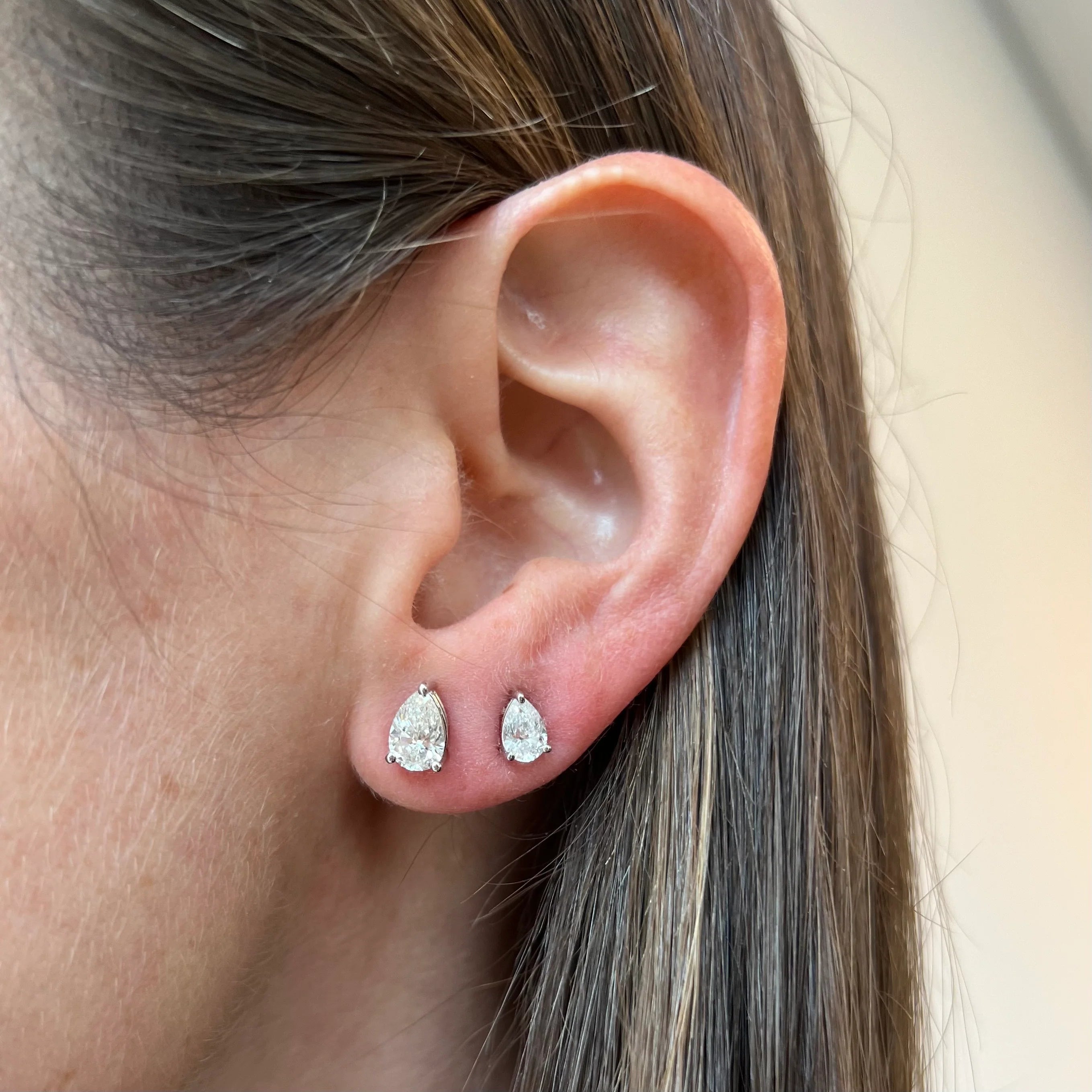 The Undecided® Heart-Pear Studs