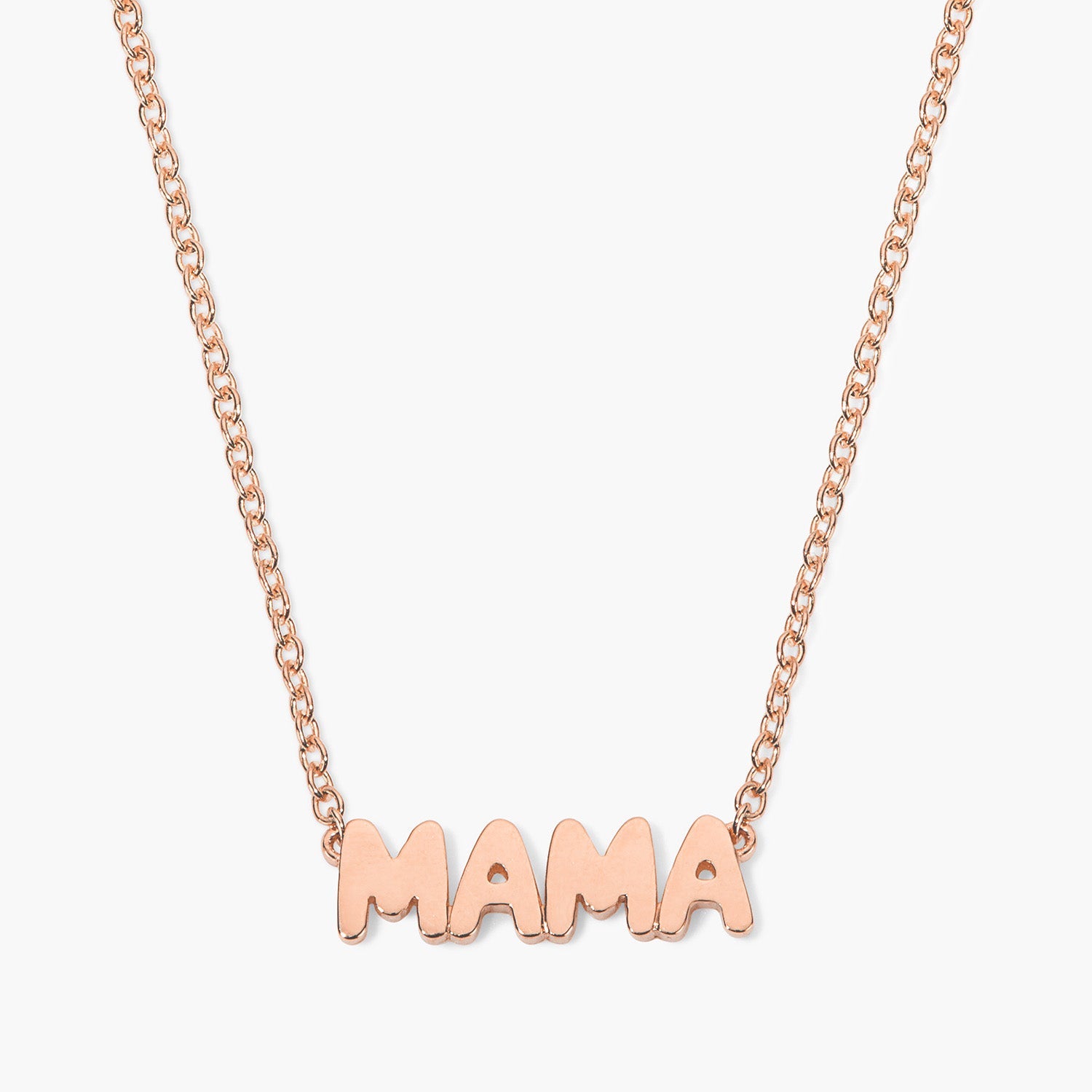 Mama Bubble Necklace 14K Rose Gold MAMA