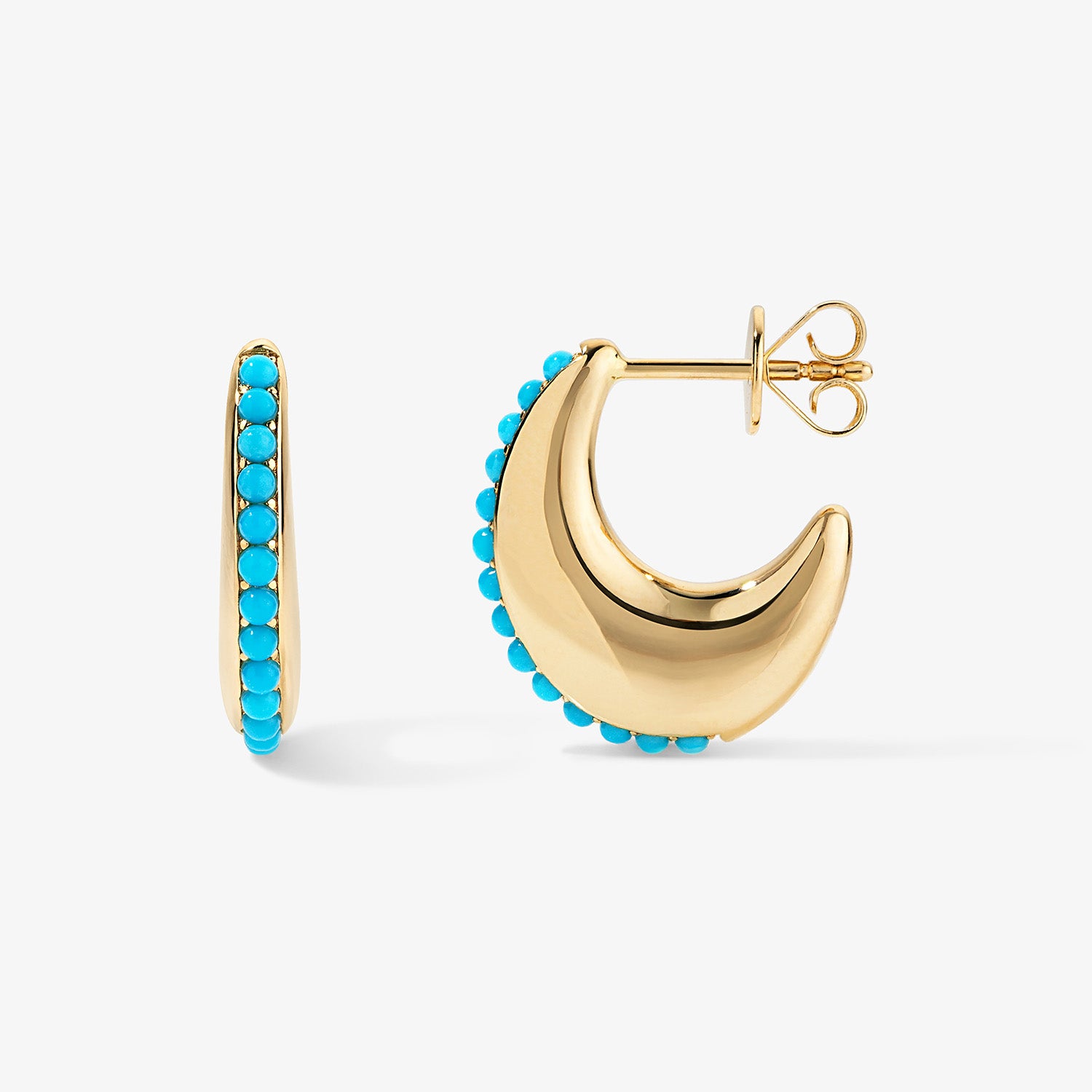 Dakota Huggies 14K Yellow Gold