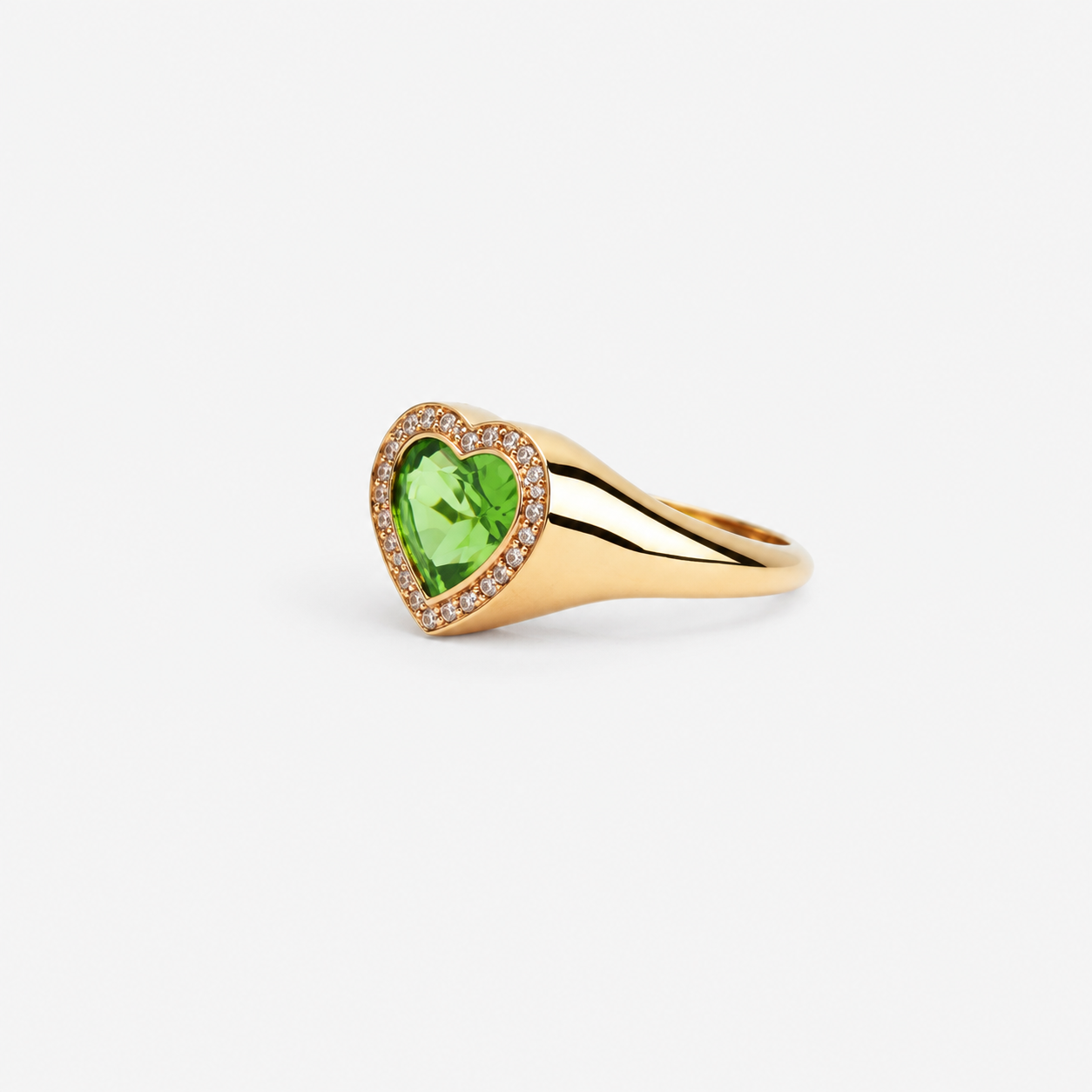 Vault Sale: Tsavorite Candy Button Pinky Ring size 4