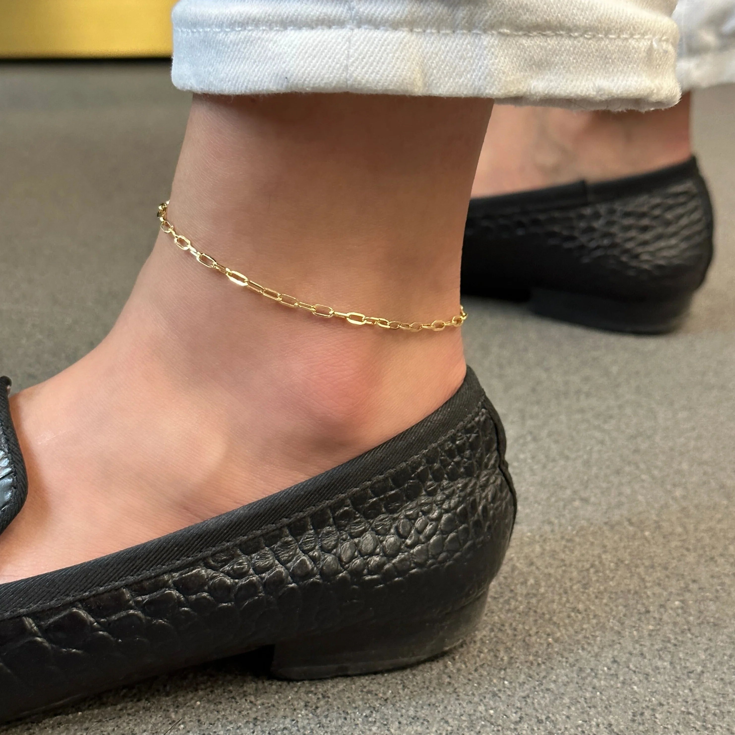 Paperclip Chain Anklet