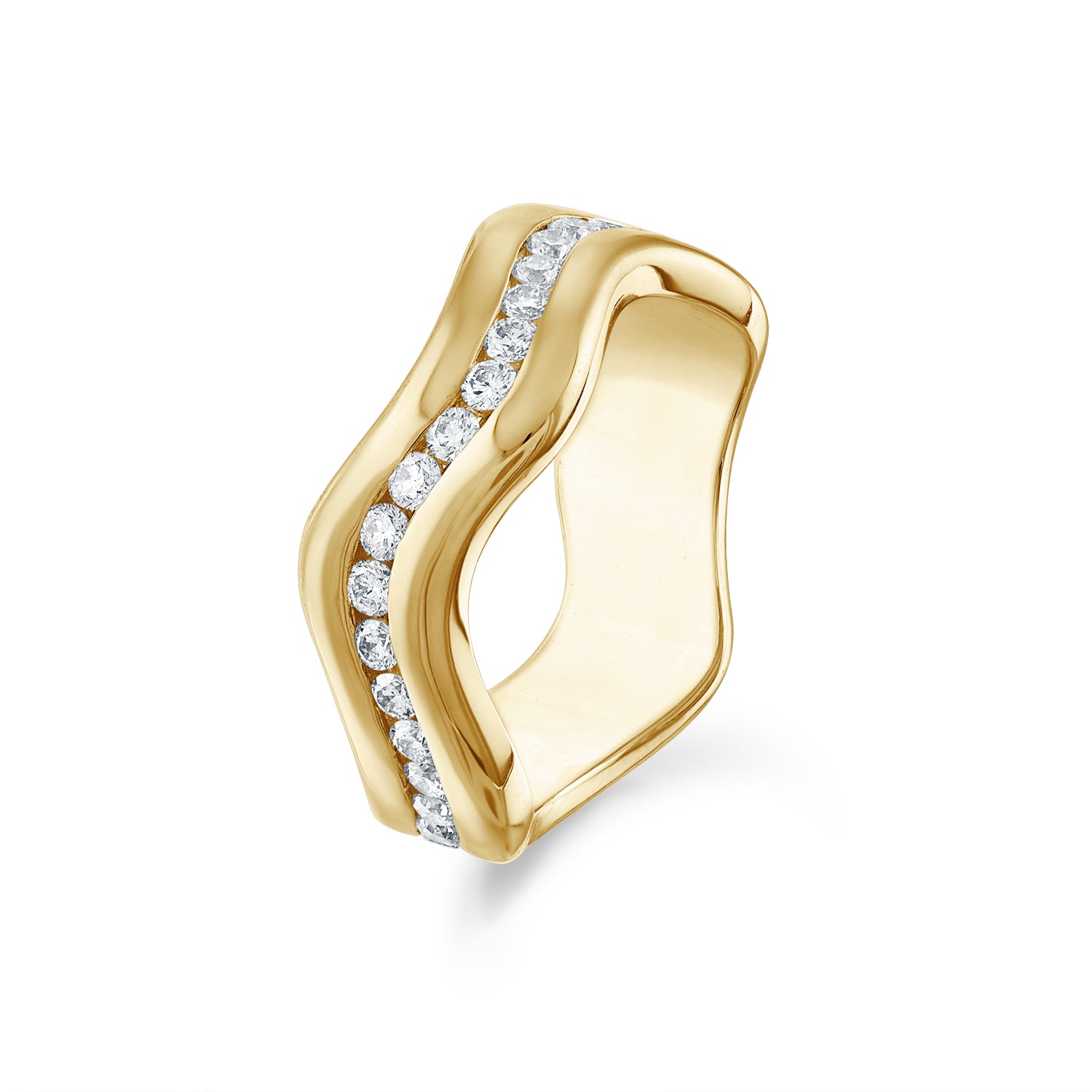 Capri Channel Set Pave Band