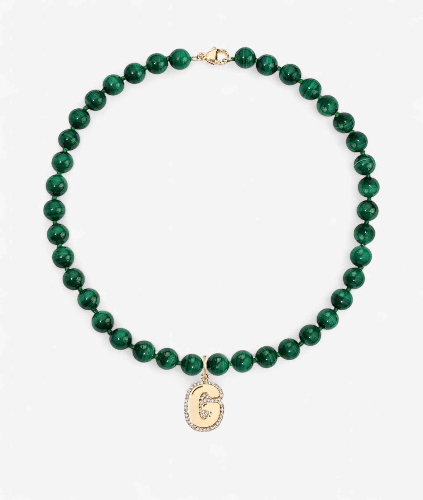 Kendall Malachite Beaded Necklace
