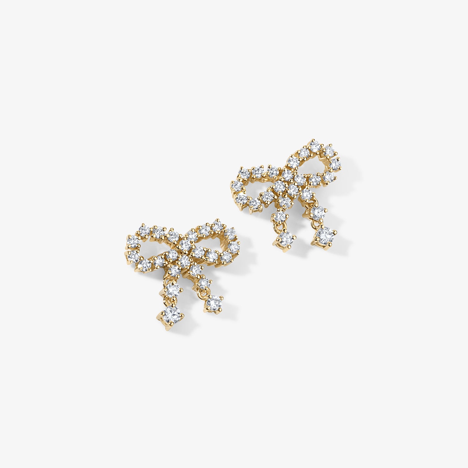 Grace Petite Diamond Bow Earrings