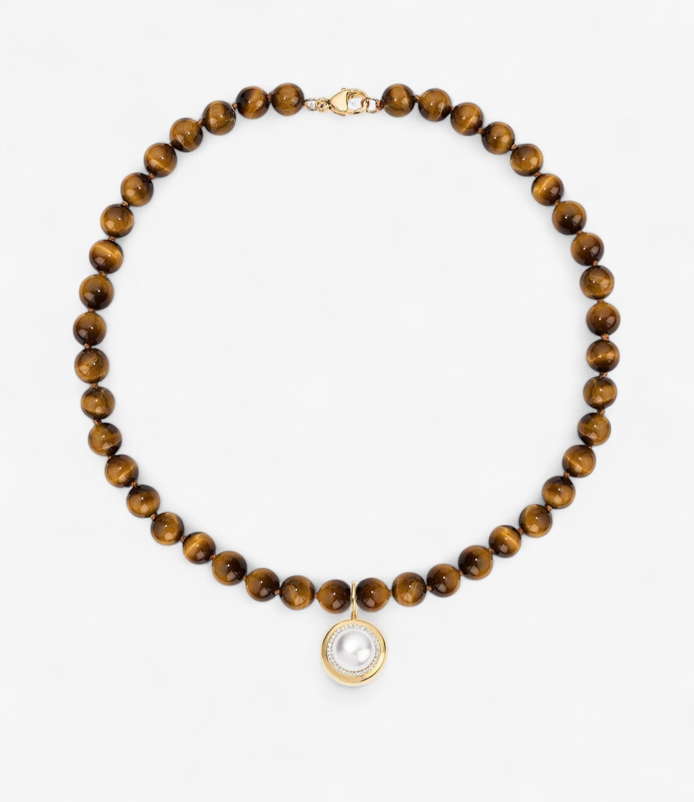 Kendall Tigers Eye Beaded Necklace