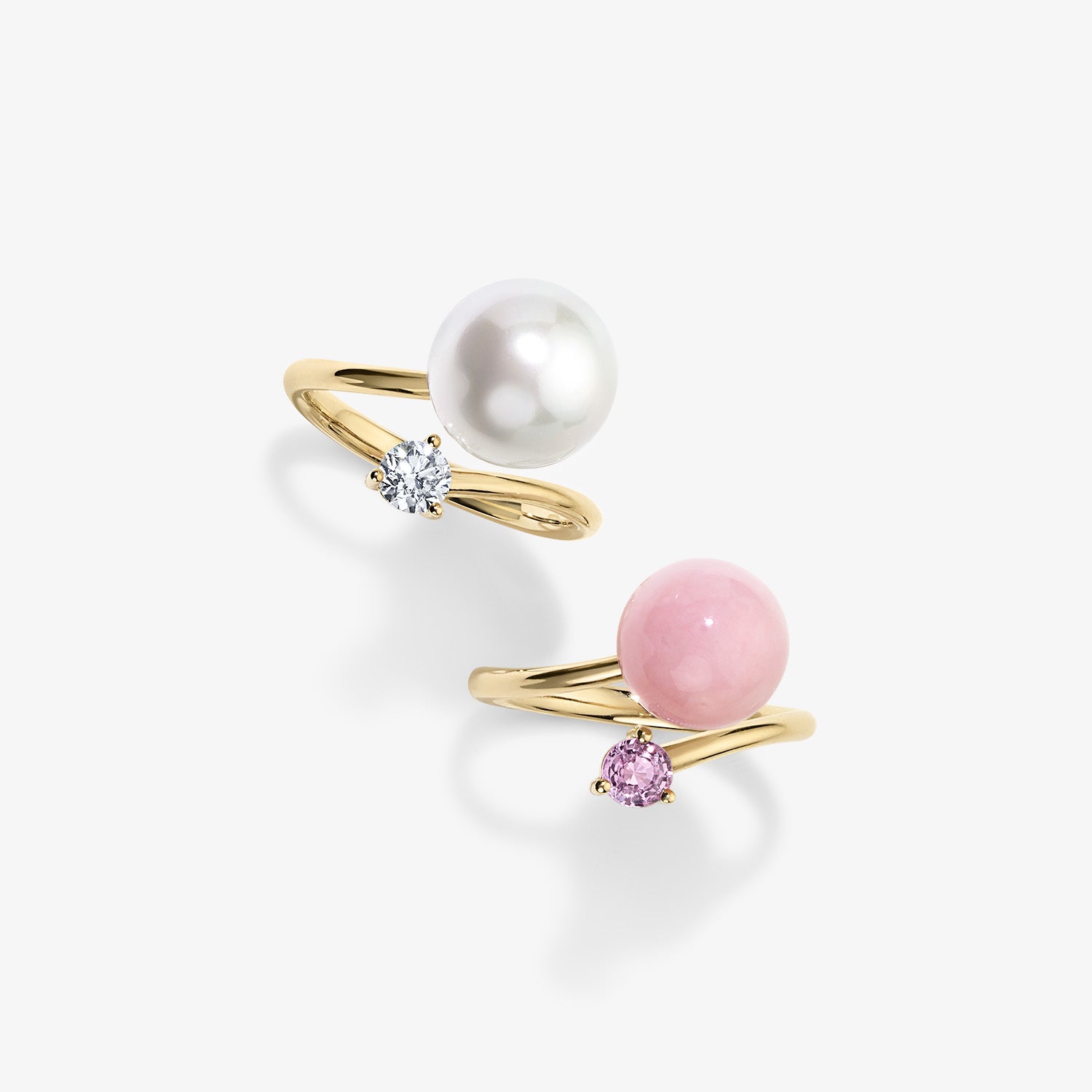 Grace Pearl Bypass Ring Size 6.5