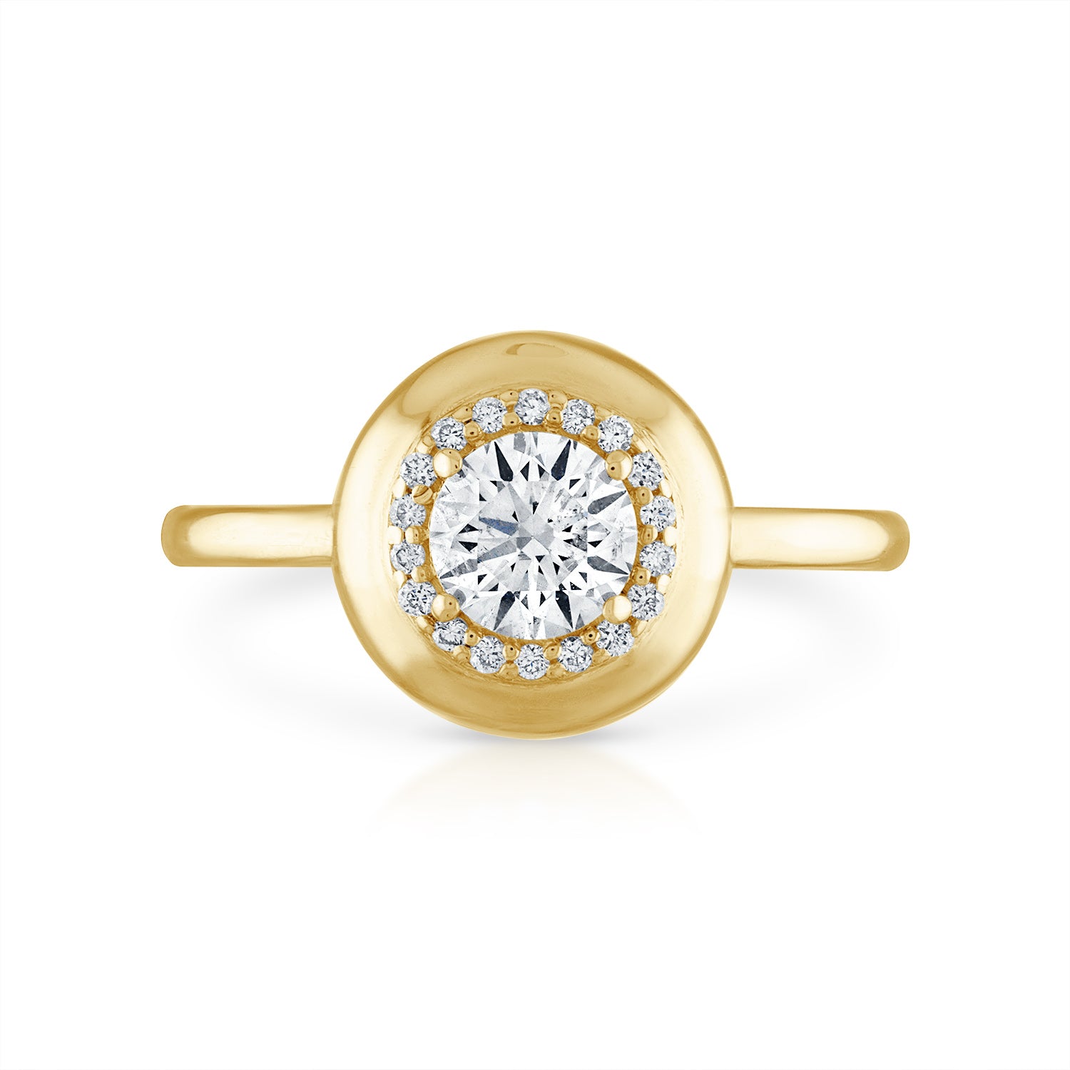 Petite Diamond Button Ring