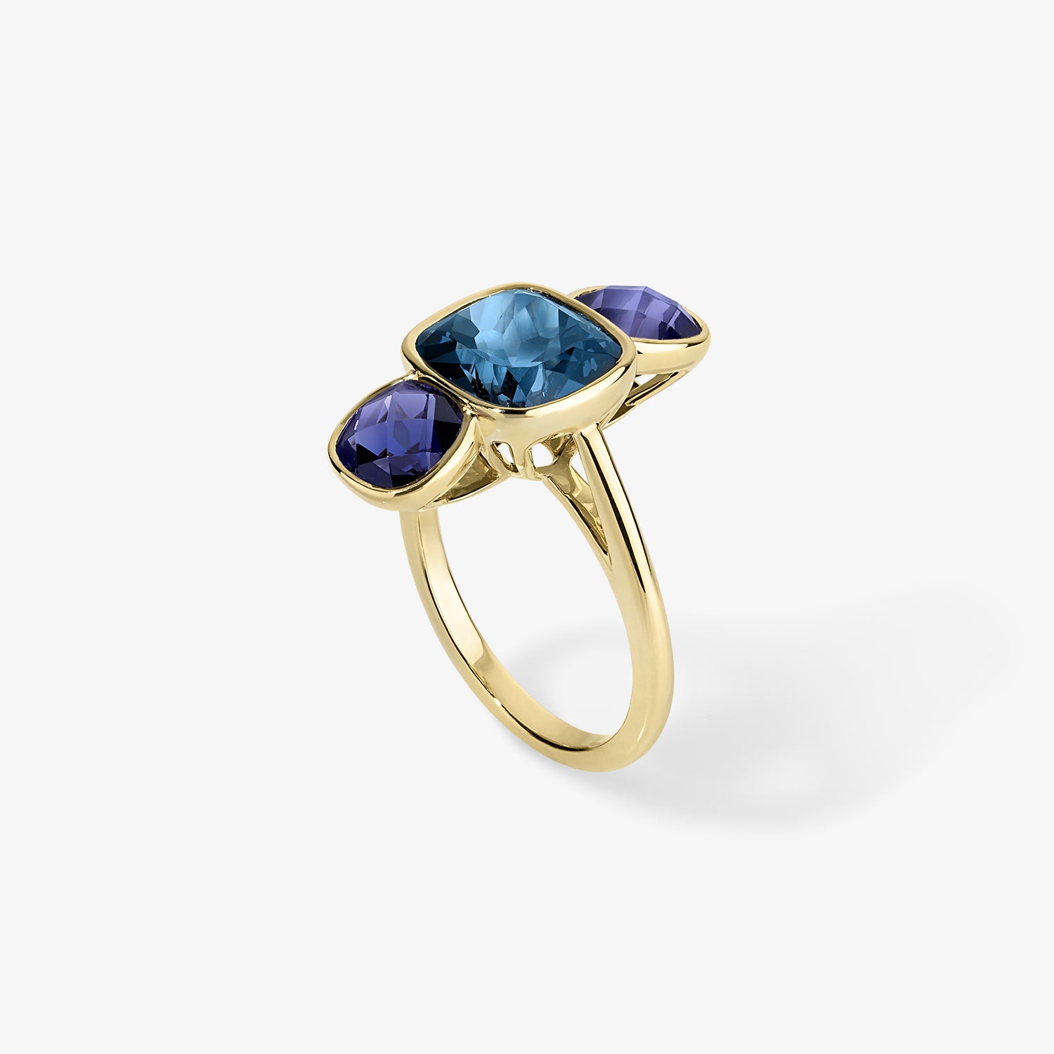 Elongated Trio Sapphire Ring