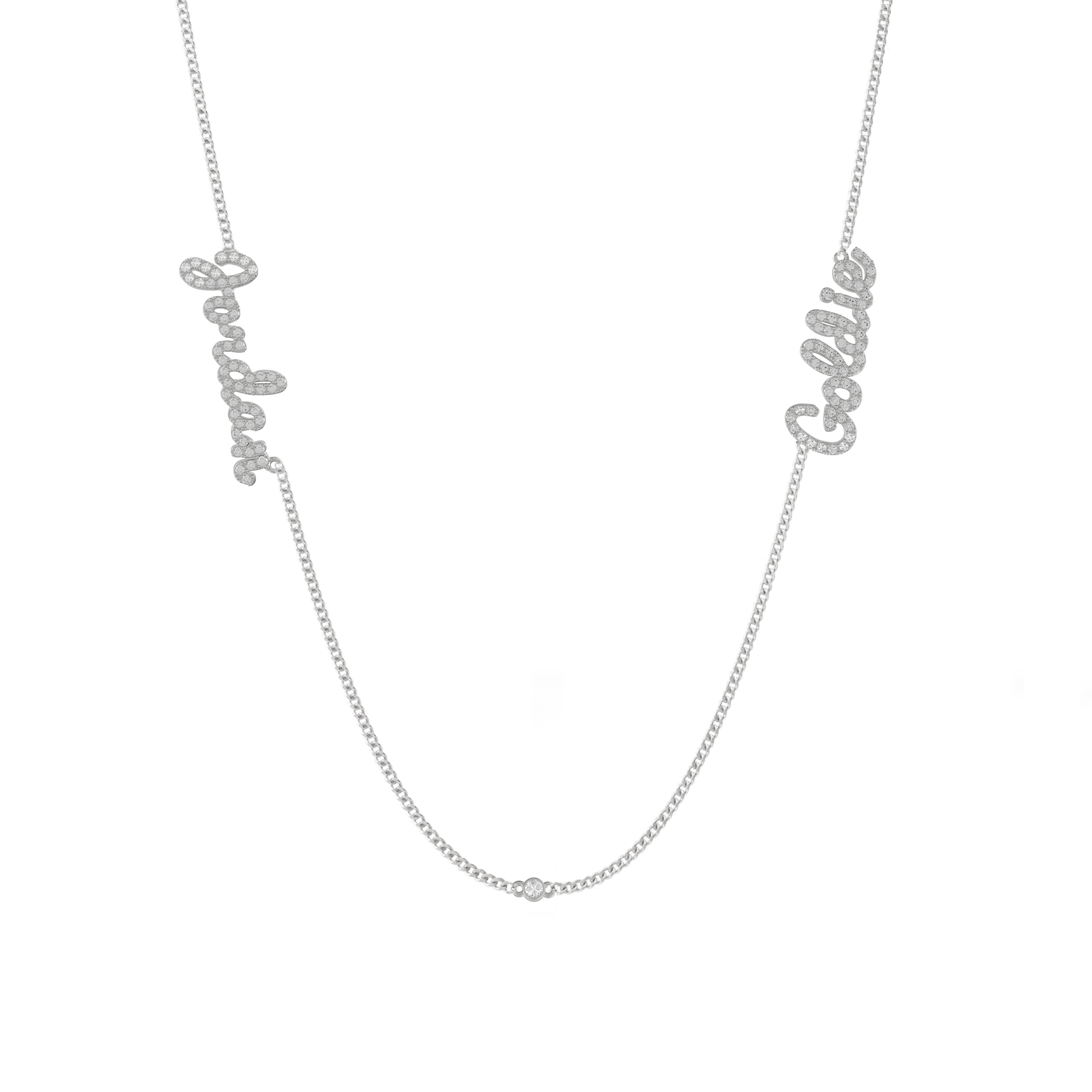 Tiny Treasures Diamond Multi Name Necklace