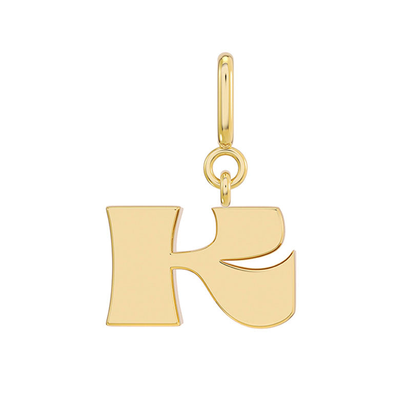 More is More Gold Letter Charm