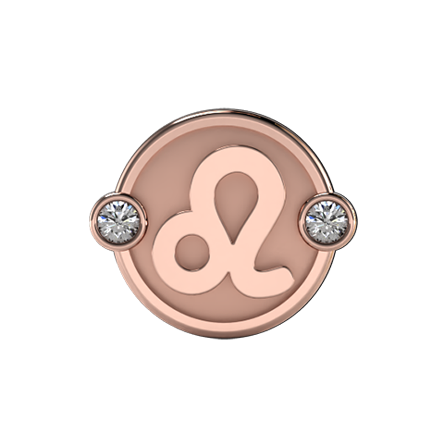 Leo Slider Charm 18K Rose Gold