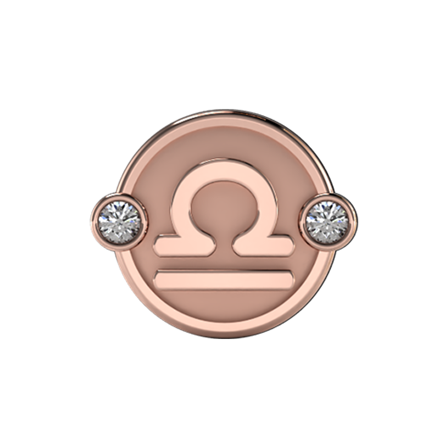 Libra Slider Charm 18K Rose Gold