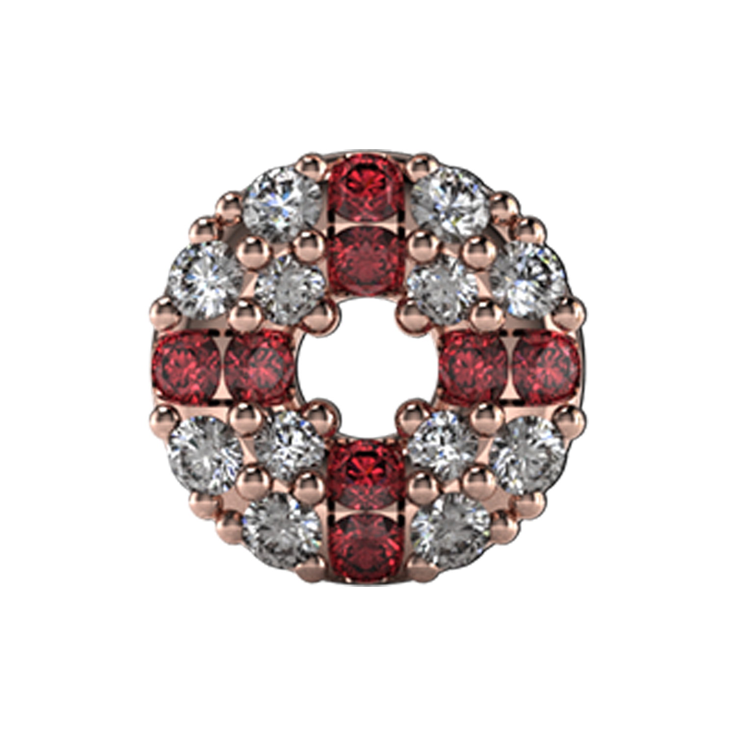 Lifesaver Slider Charm 18K Rose Gold