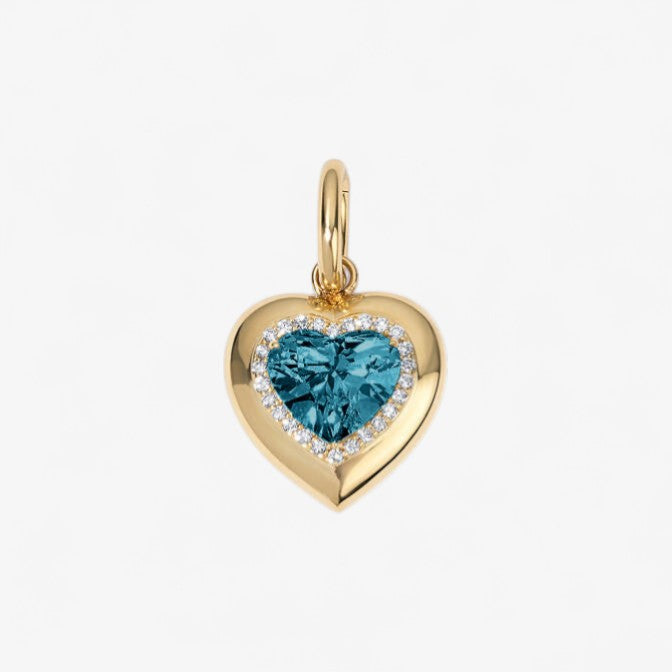 Candy Button Heart Charm