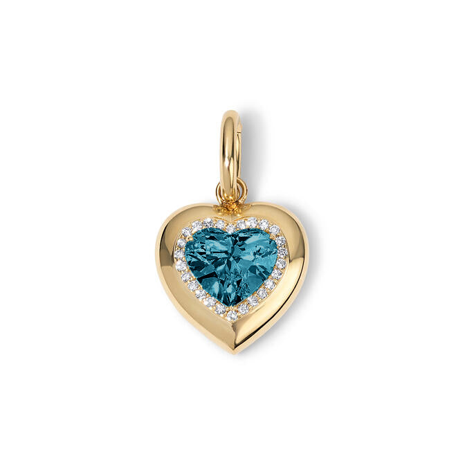 Candy Button Heart Charm