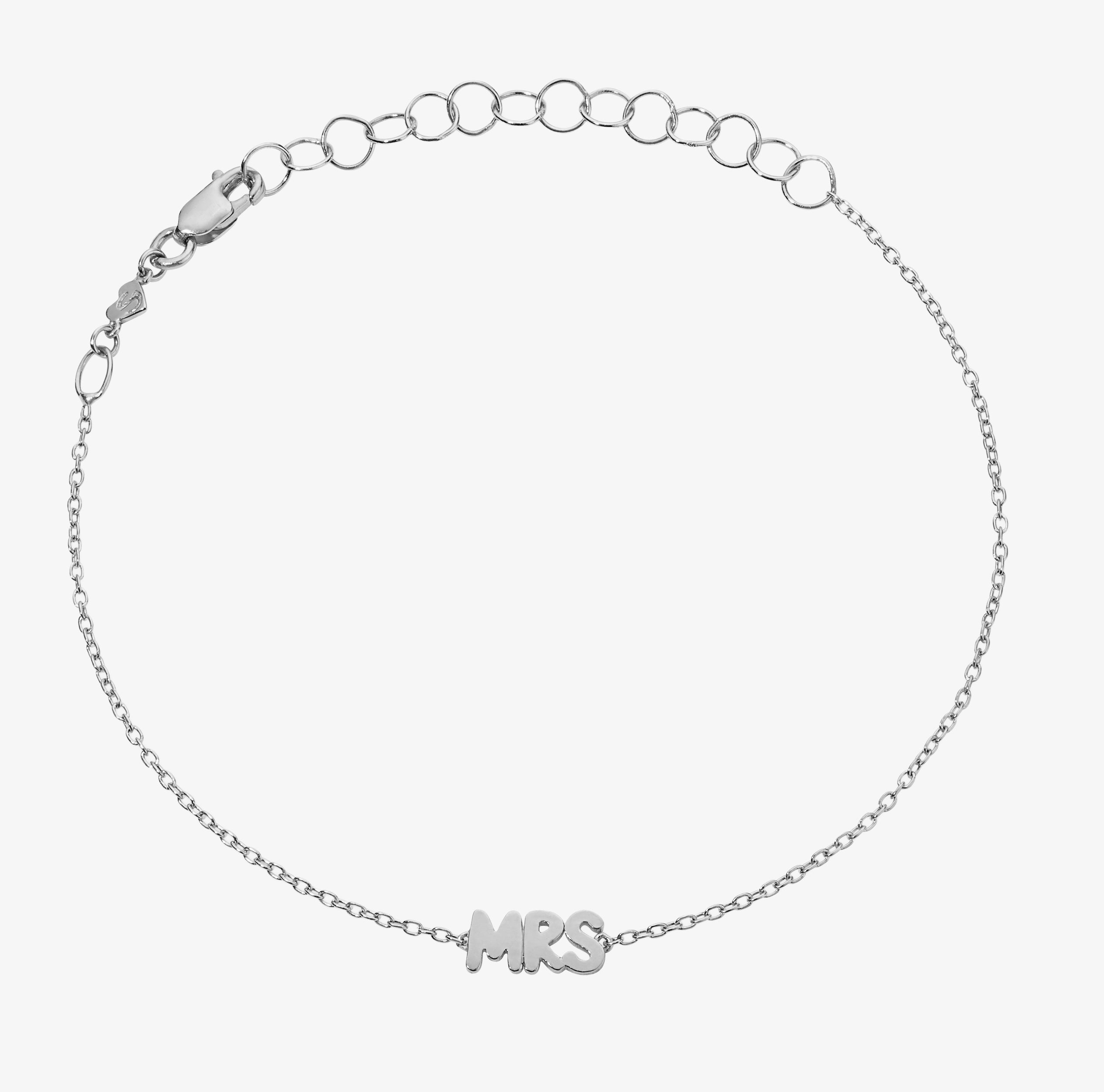 Bubble Talk Bracelet 14K White Gold MRS
