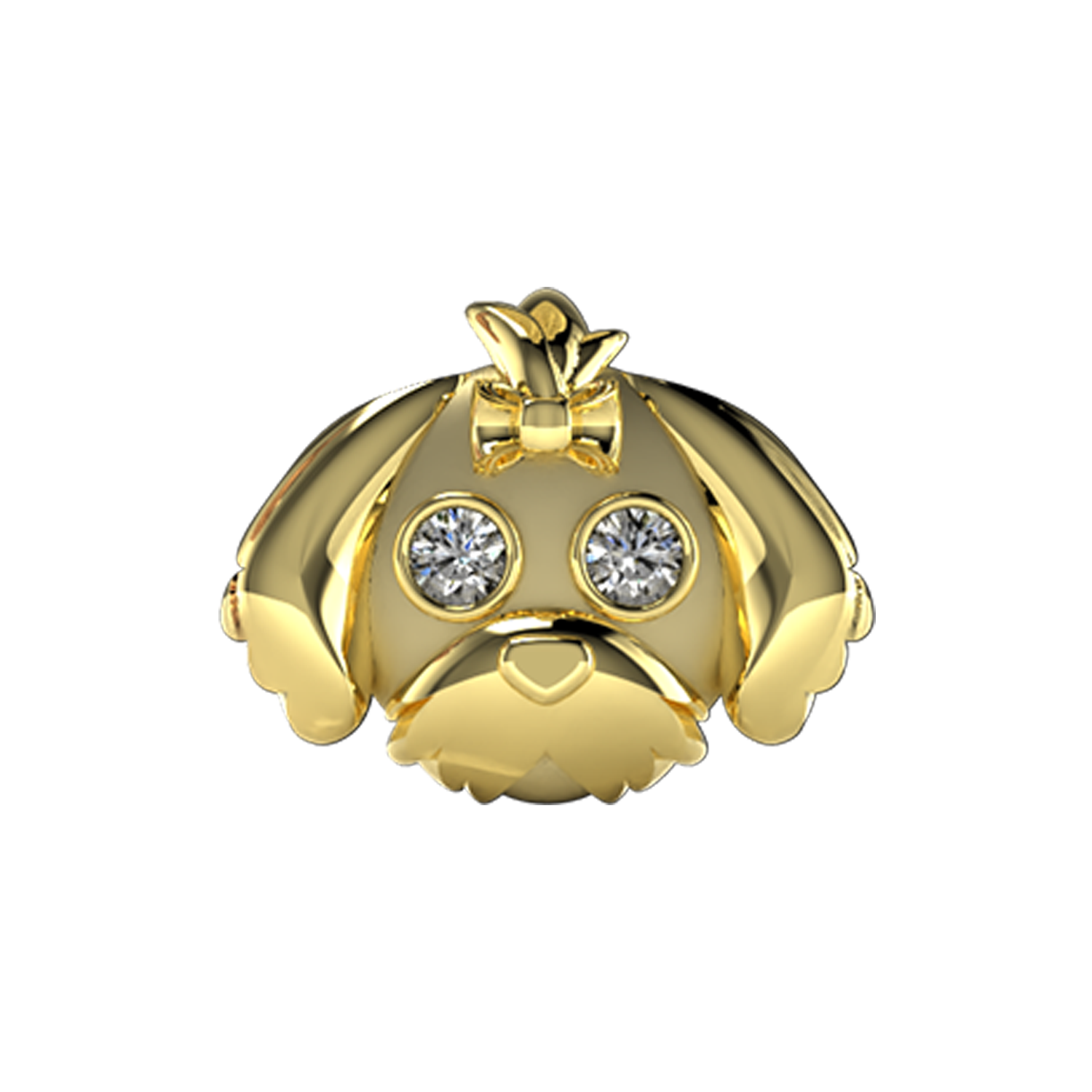 Maltese Slider Charm 18K Yellow Gold