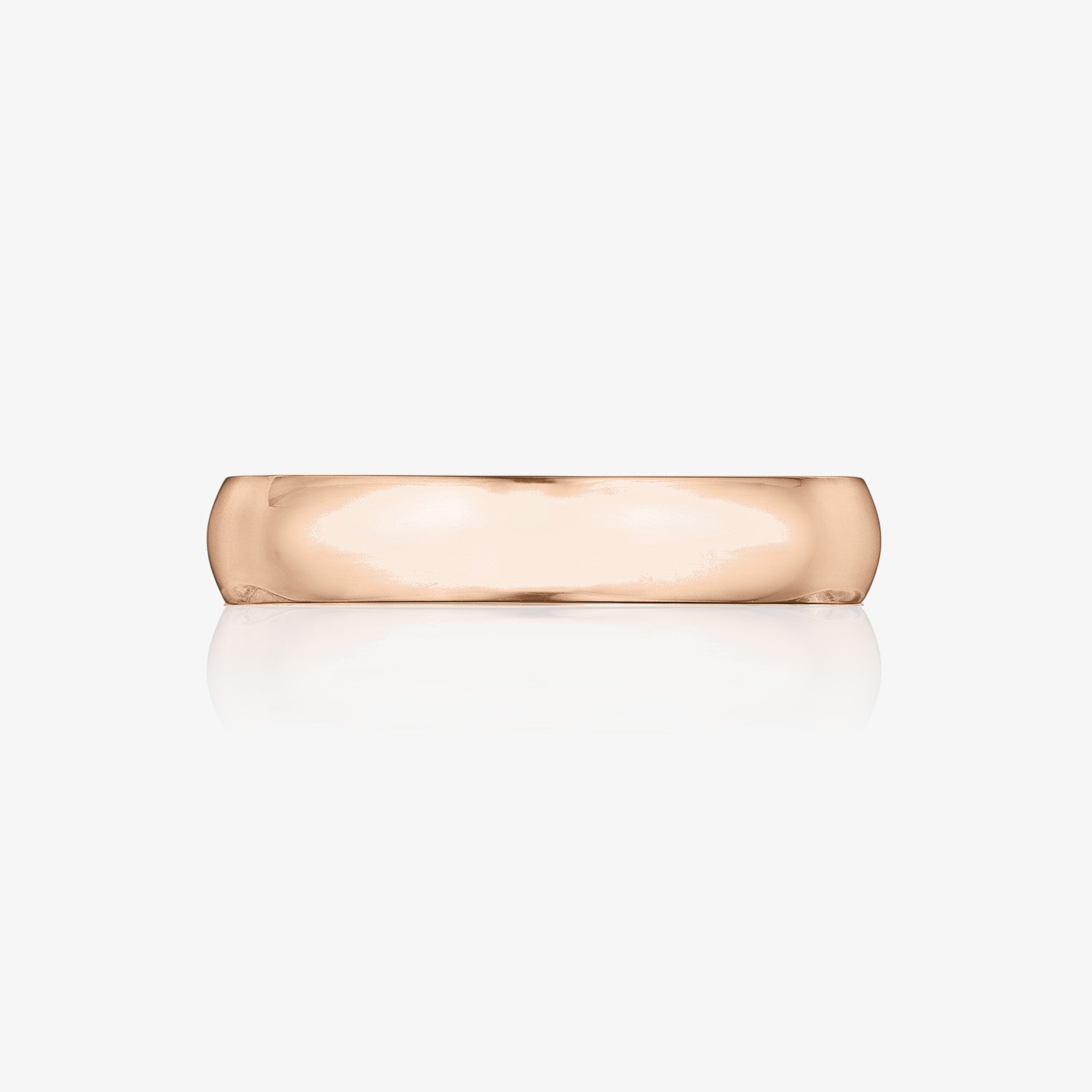 Men's Comfort Fit 4mm Band 14K Rose Gold
