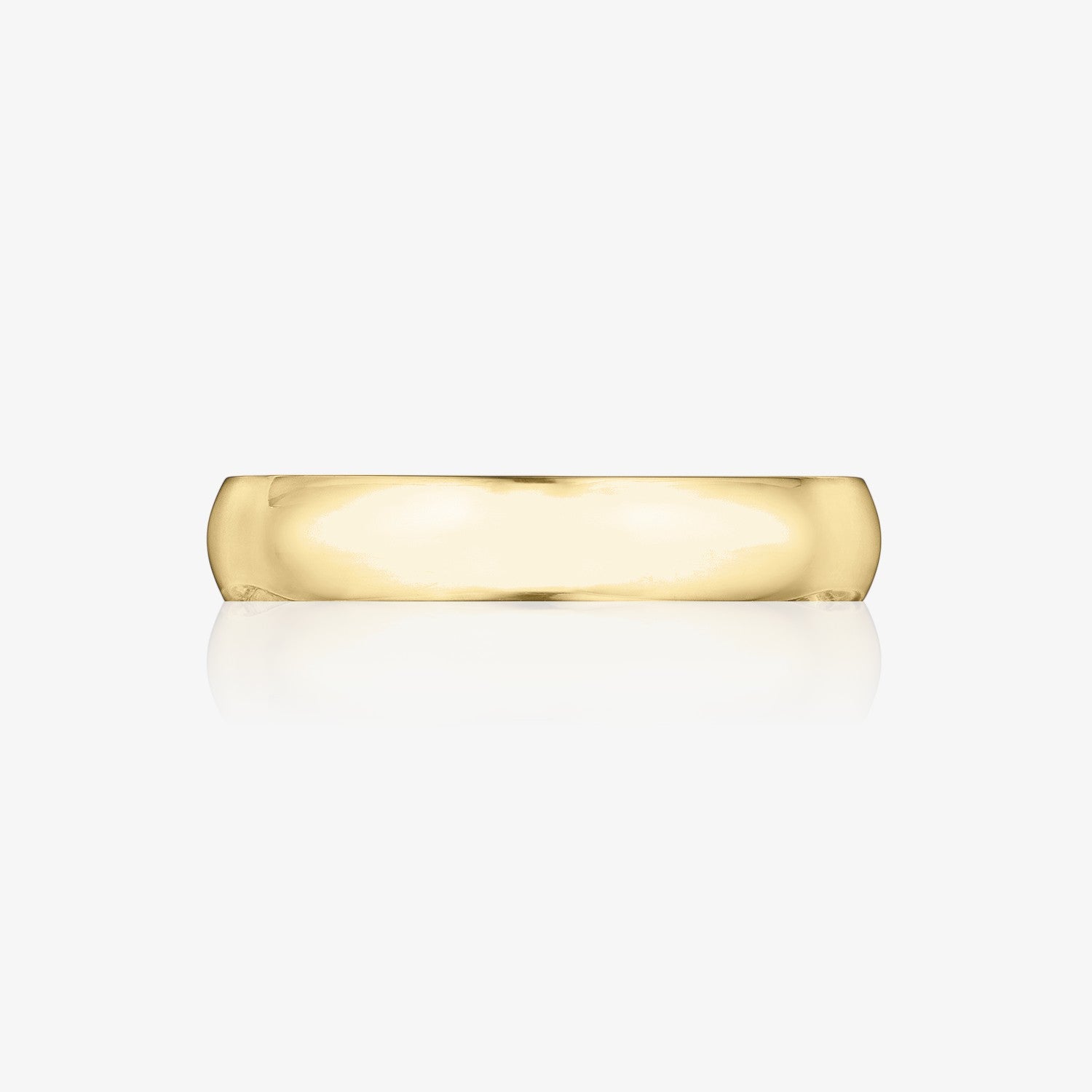 Men's Comfort Fit 4mm Band 14K Yellow Gold