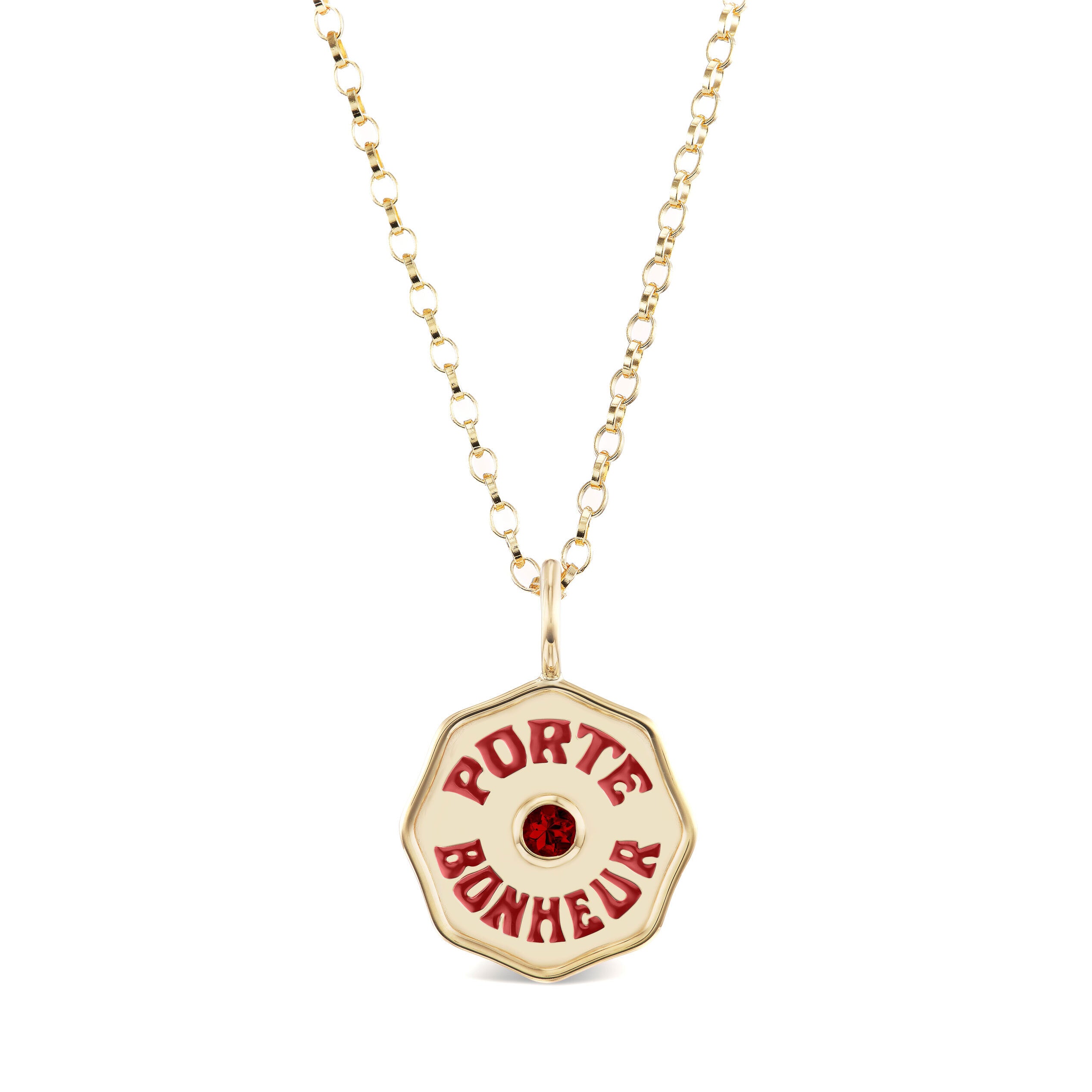 Mini Porte Bonheur Birthstone Pendant