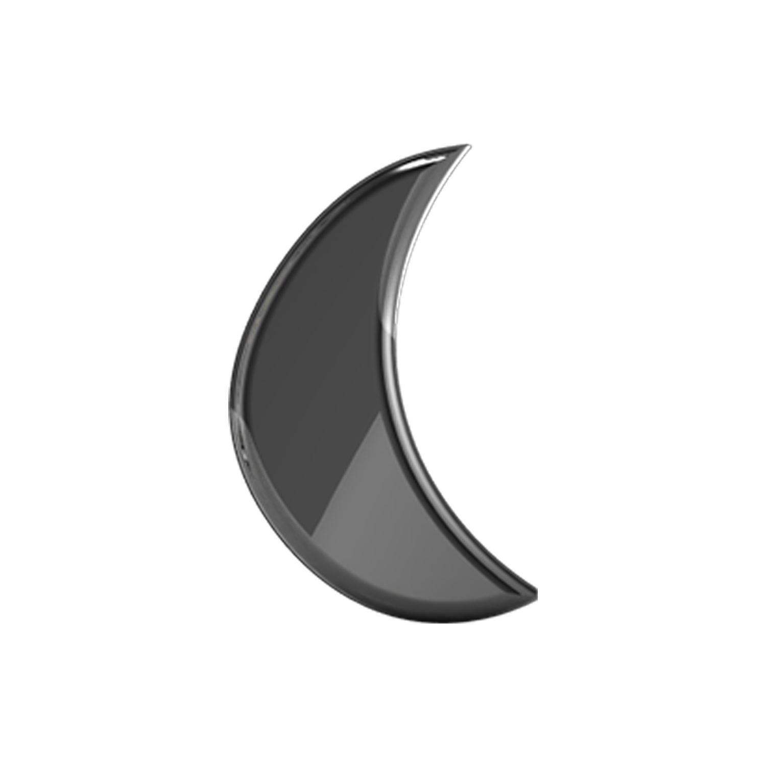 Slider Moon Charm 18K Black Rhodium