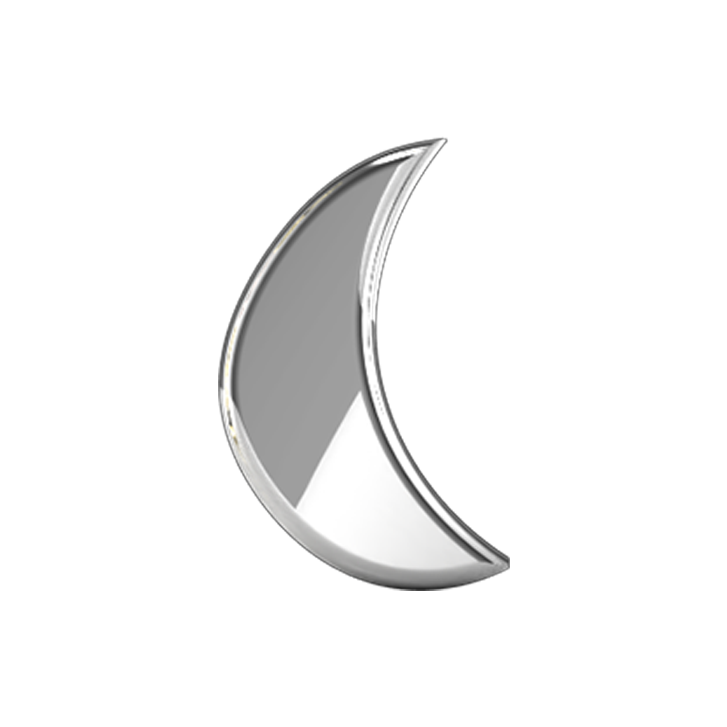 Slider Moon Charm 18K White Gold