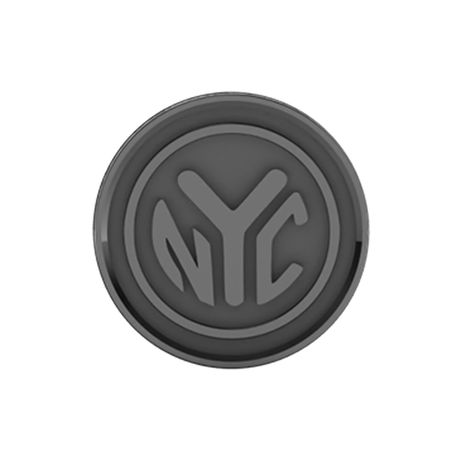 Token Slider Charm Black Rhodium