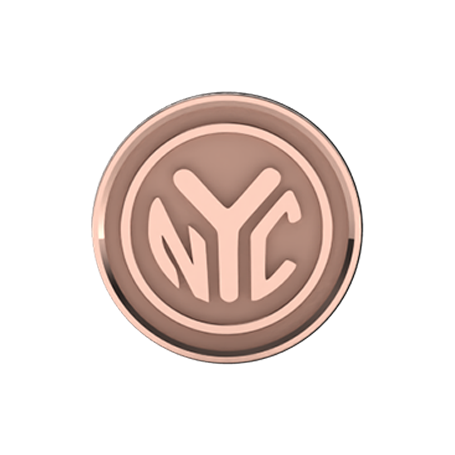 Token Slider Charm 14K Rose Gold