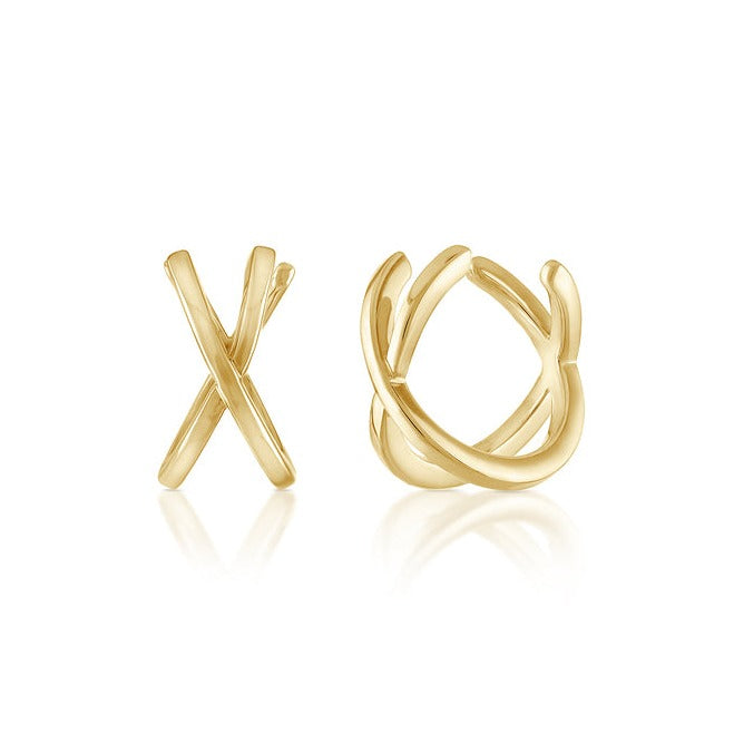 Criss Cross Gold Ear Cuff