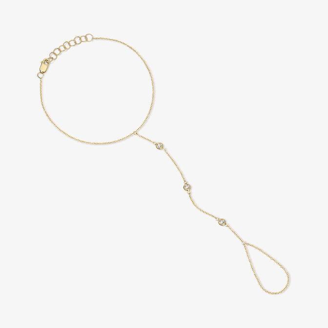 Margot Diamond Bezel Hand Chain