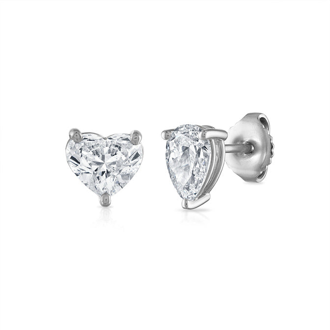 The Undecided® Heart-Pear Studs