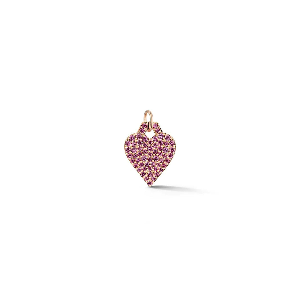 Dora Mini Heart with Pink Sapphires Charm