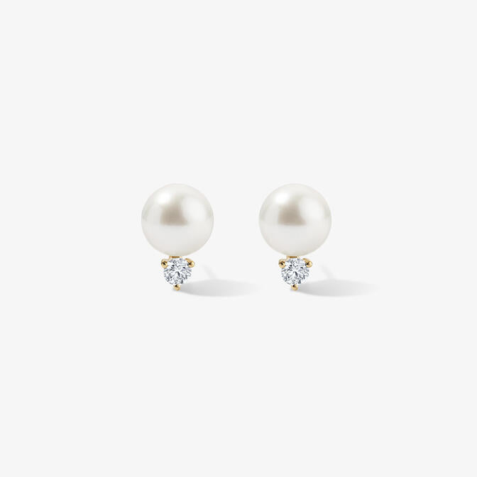 Grace Pearl and Diamond Studs