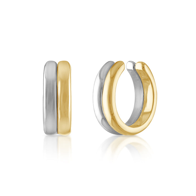 Double Two Row Gold Ear Cuff