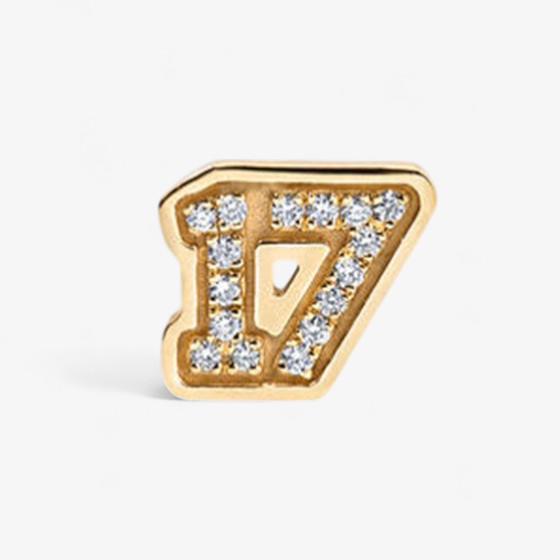 Small Pave Varsity Stud