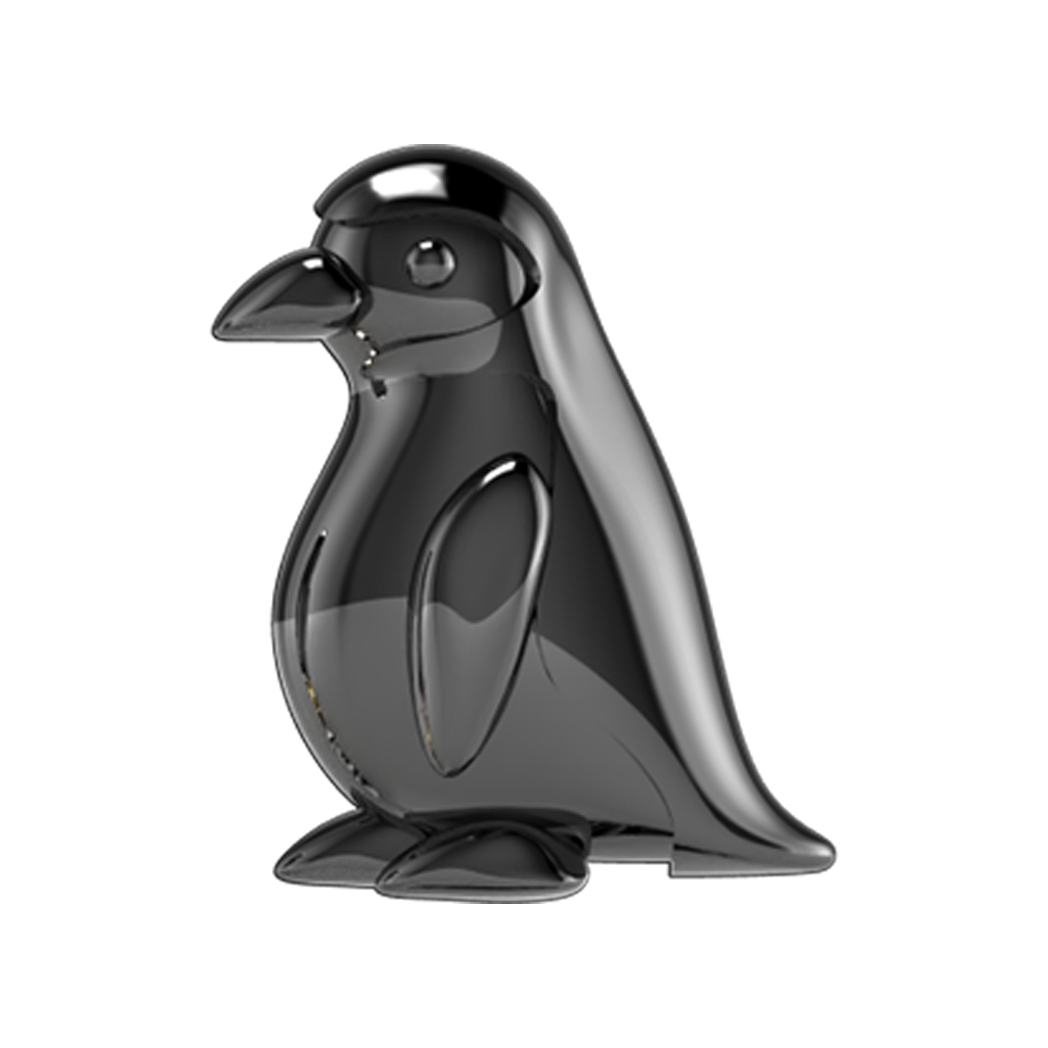 Penguin Slider Charm Black Rhodium