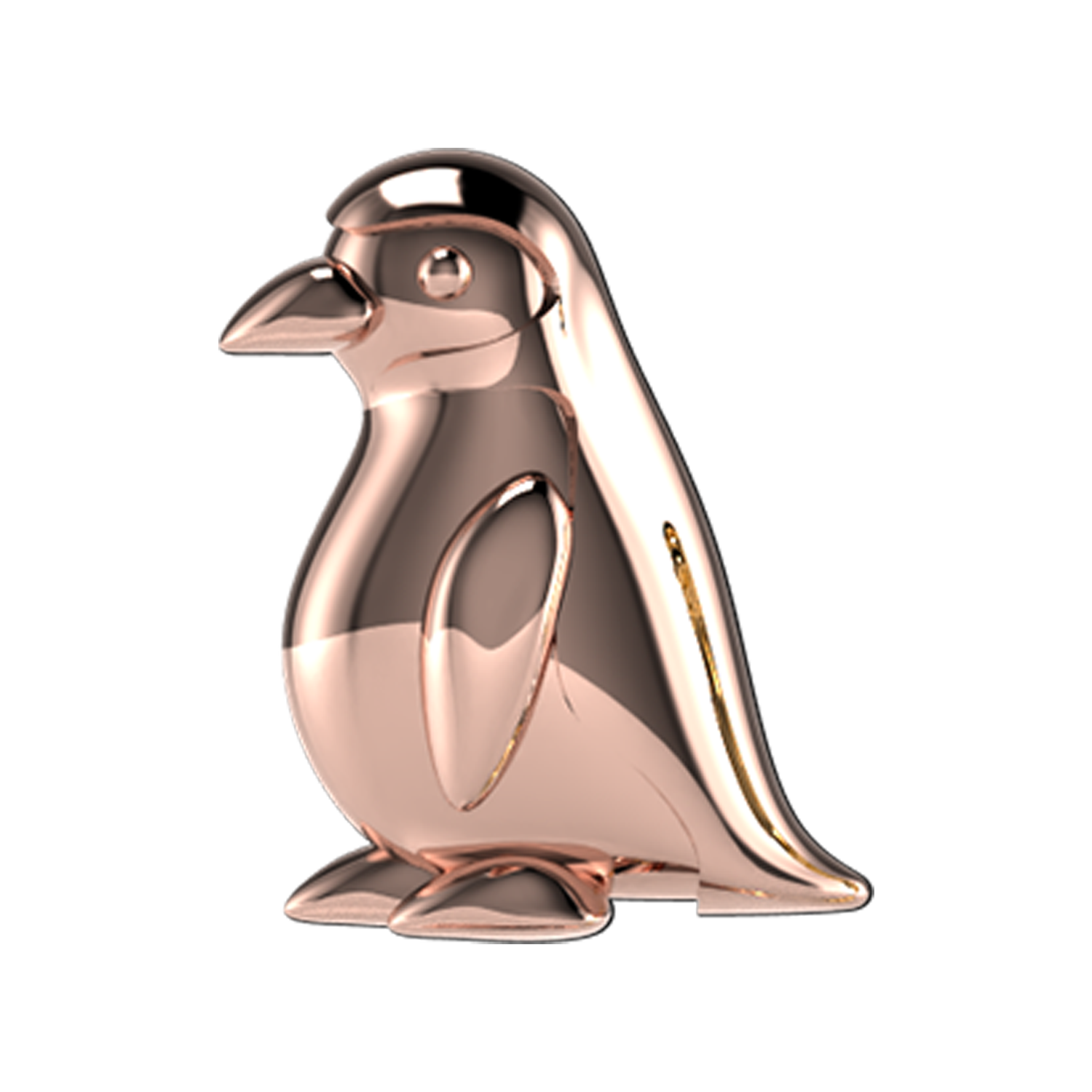 Penguin Slider Charm 18K Rose Gold