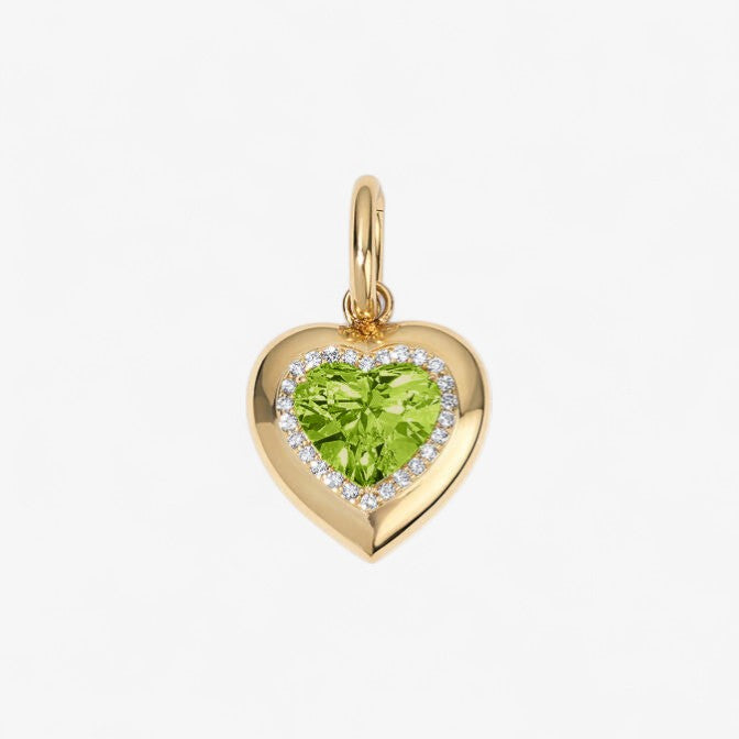 Candy Button Heart Charm