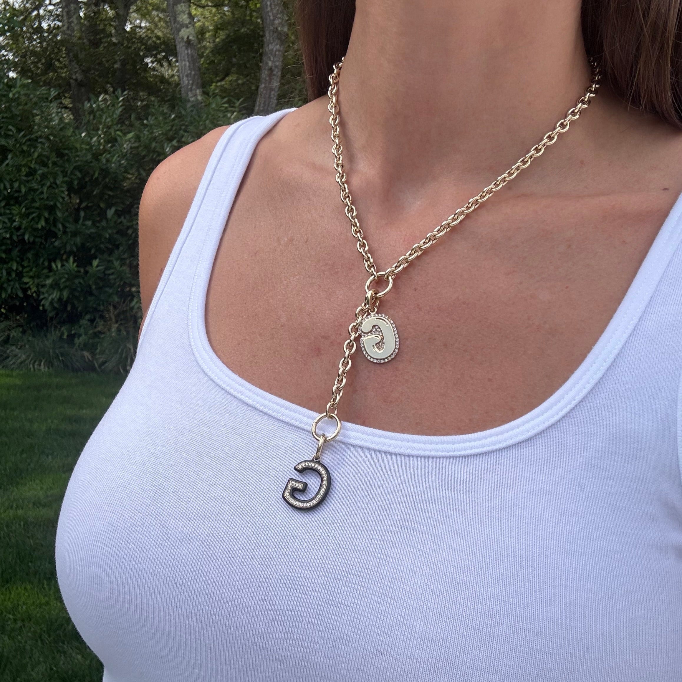 Cleo Oval Chain Lariat