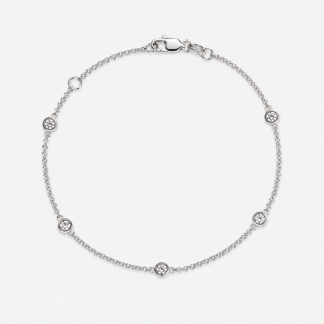 Vault Sale: 5 Stone Diamond By The Yard Bracelet