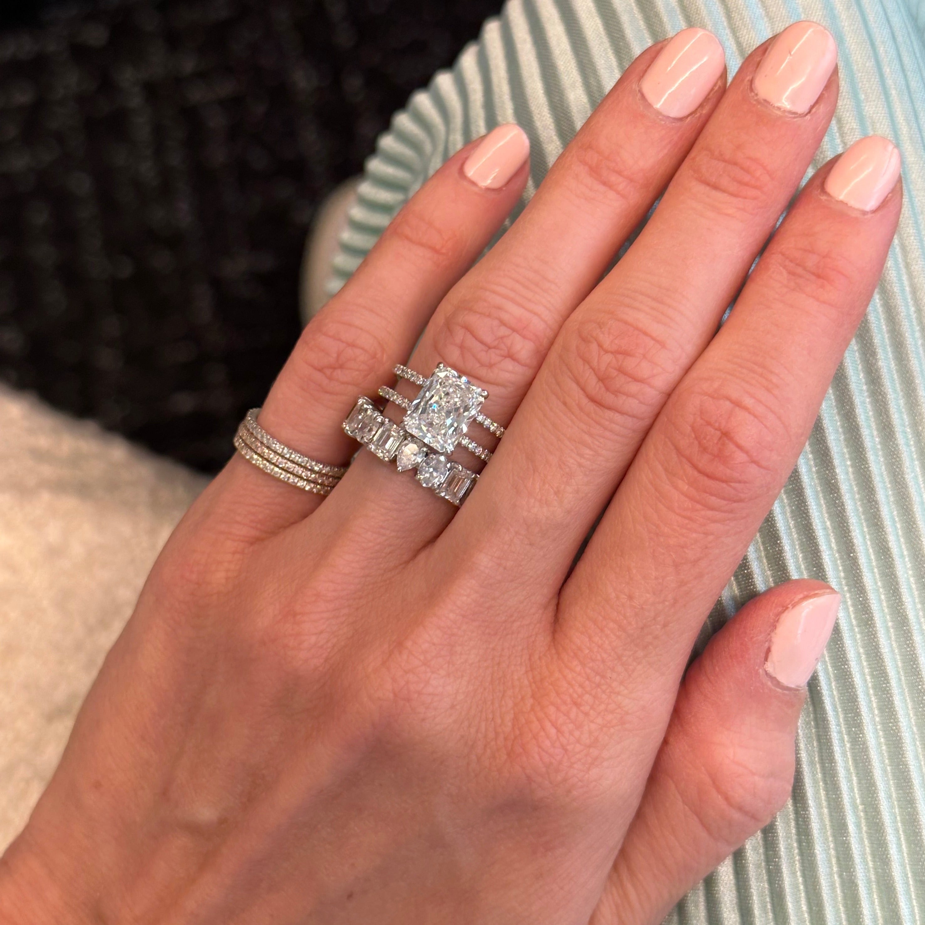 Mixed Shaped Eternity Band 4.07ct