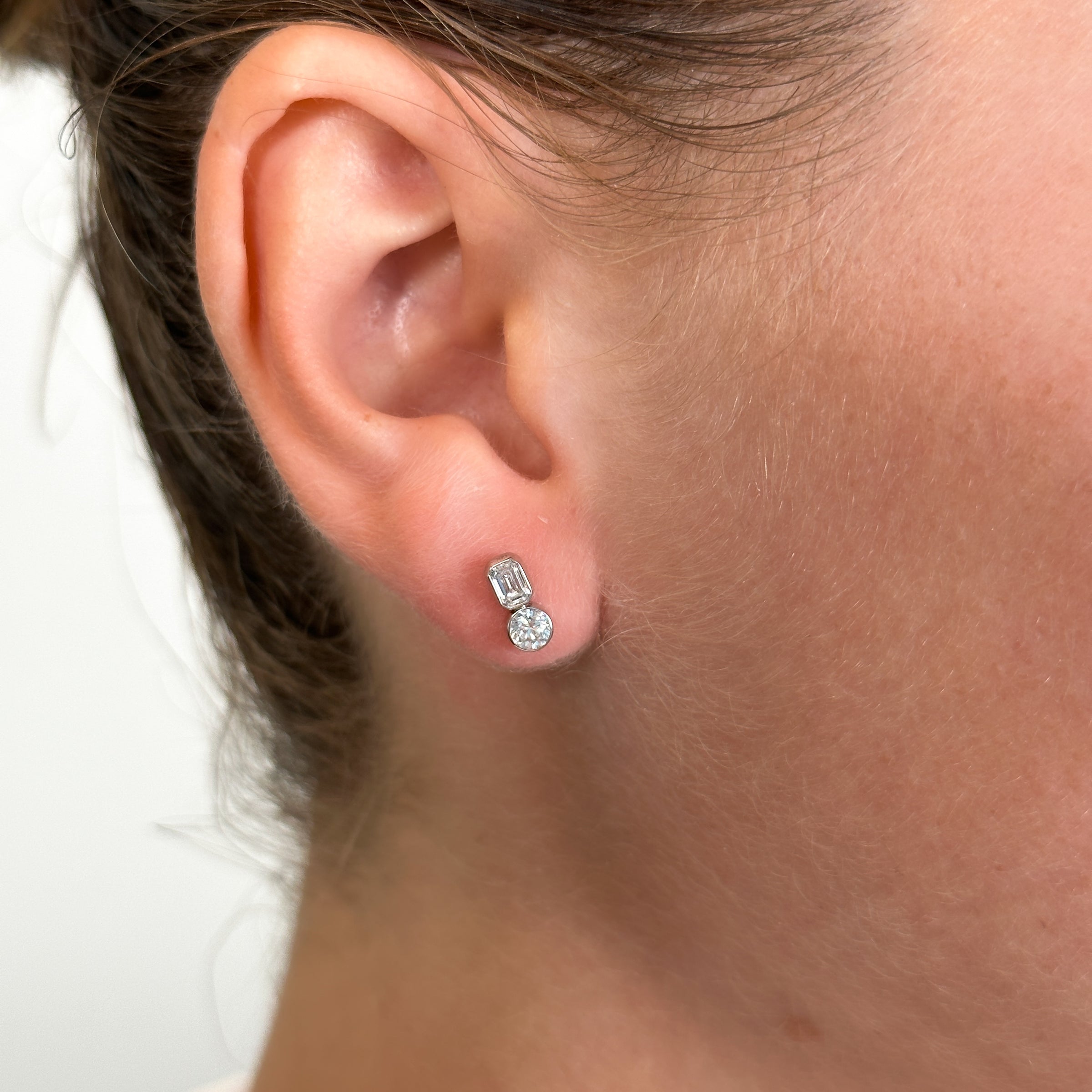 Undecided Two Stone Earring